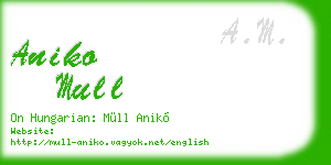 aniko mull business card